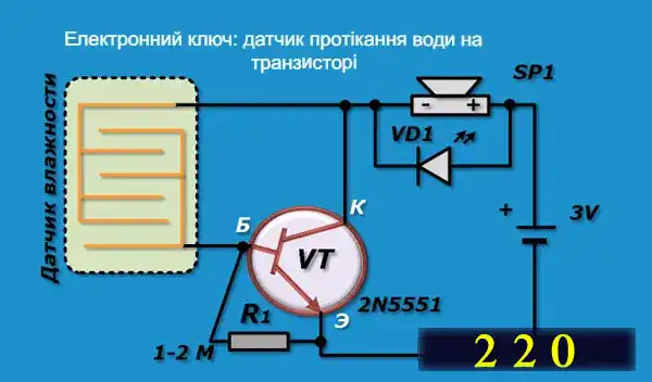 Дві схеми роботи біполярного транзистора