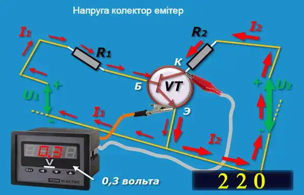 Дві схеми роботи біполярного транзистора