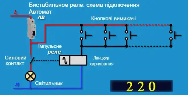 Як підключити імпульсне реле дистанційного керування світлом із різних місць житлової будівлі: 3 схеми з докладним поясненням для новачків