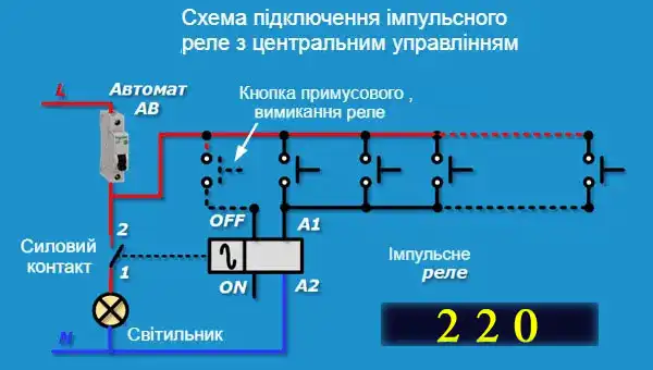 Як підключити імпульсне реле дистанційного керування світлом із різних місць житлової будівлі: 3 схеми з докладним поясненням для новачків