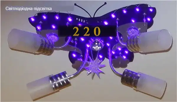 Люстра світлодіодна стельова з пультом управління: 70 фото