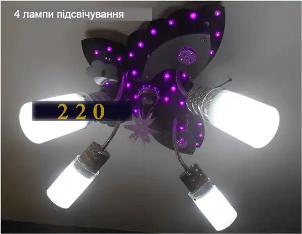 Люстра світлодіодна стельова з пультом управління: 70 фото