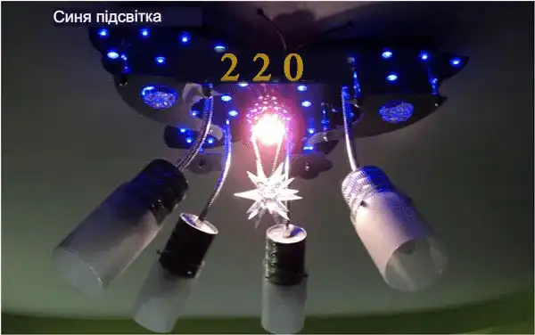 Люстра світлодіодна стельова з пультом управління: 70 фото