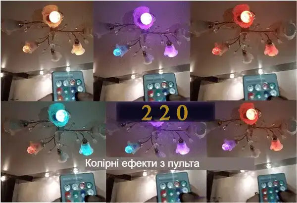 Люстра світлодіодна стельова з пультом управління: 70 фото