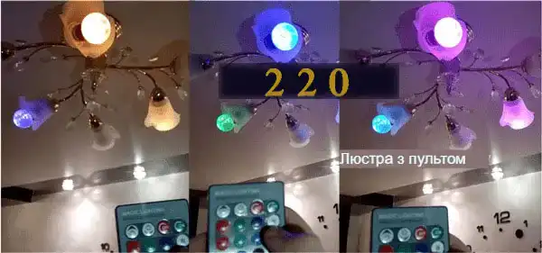 Люстра світлодіодна стельова з пультом управління: 70 фото