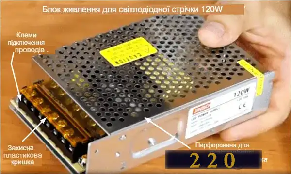 Підключення світлодіодної стрічки до блоку живлення: 7 способів