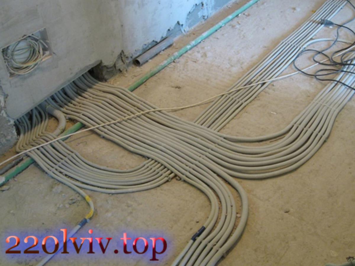 Проводка по підлозі